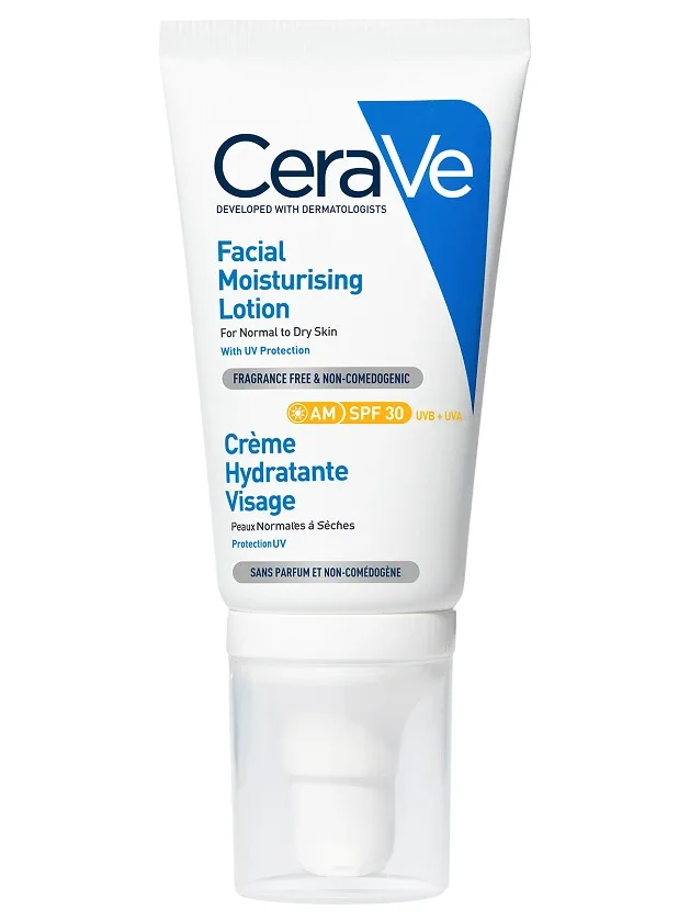 Cerave mitrinošs krēms SPF30 normālai un sausai sejas ādai, 52 ml