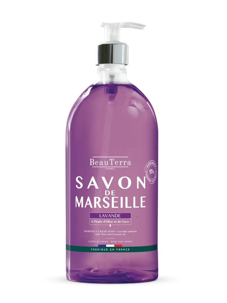 Жидкое мыло Beauterra Lavender Marseille, 1 л
