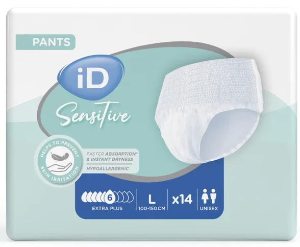 Id Sensitive Pants Extra plus L (100-145 cm) biksītes, 14 gab.