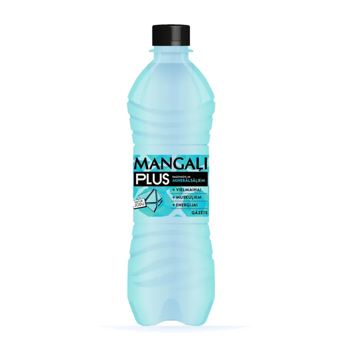 DZERAMAIS ŪDENS MANGAĻI PLUS AR MINERĀLSĀĻIEM, GĀZĒTS 0,5L