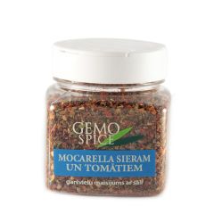 GARŠVIELU MAISĪJUMS MOCARELLAS SIERAM, TOMĀTIEM 100G GEMOSS