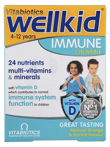 Vitabiotics Wellkid Immune 4 - 12 gadu vecumam, 30 gb.