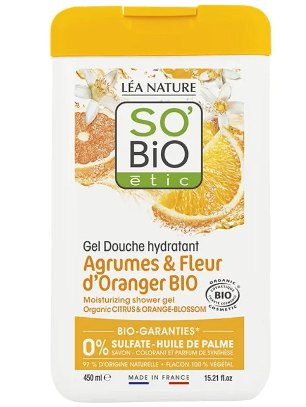 So BIO dušas želeja citrusaugļi un apelsīnu zieds, 450 ml