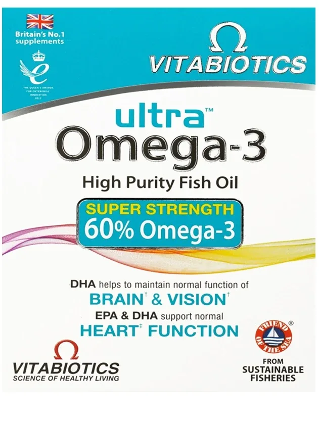 Vitabiotics Ultra Omega-3, 60 kapsulas