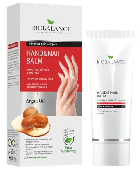 Biobalance Argan Oil Hand & nail krēms rokām un nagiem, 60 ml