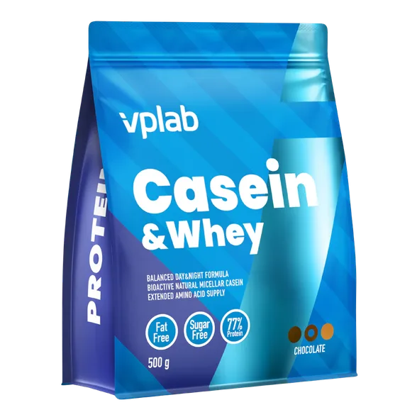 Протеиновый порошок VPLAB Casein & Whey со вкусом шоколада, 500 г