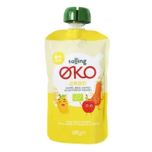 EKOLOĢISKA PUTRA SALLING EKO AR AUZĀM, ĀBOLIEM, MANGO UN MUSKATRIEKSTU ĶIRBI 6MĒN. 120G