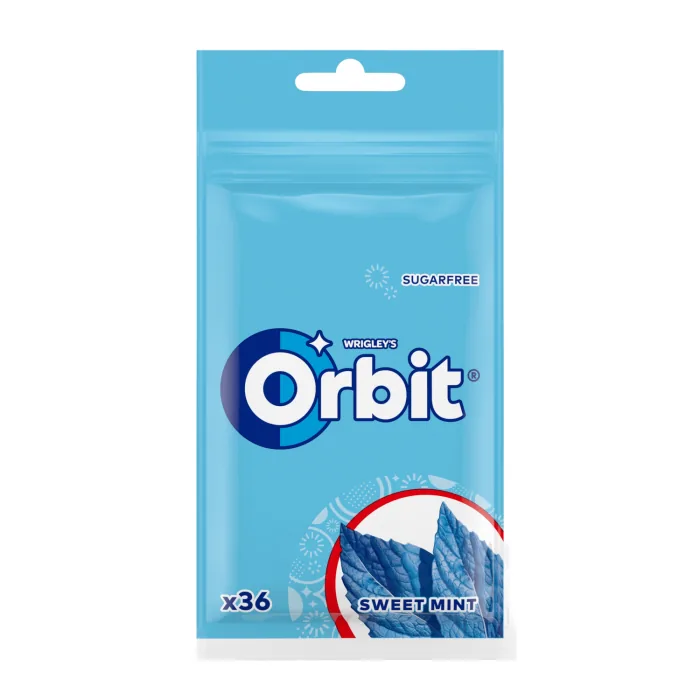 KOŠĻĀJAMĀ GUMIJA ORBIT SWEET MINT 50G