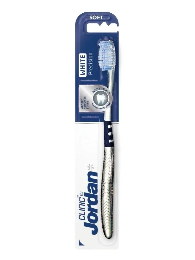 Jordan Clinic Precision White zobu birste mīksta, 1 gb.