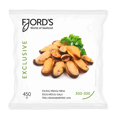 GLIEMEŅU GAĻA FJORD'S, 300-500, 10% GLAZŪRA, 450G/500G, SALDĒTA