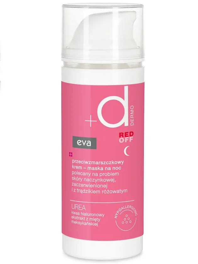 Eva Dermo Red Off barojoša pretgrumbu nakts maska, 50 ml
