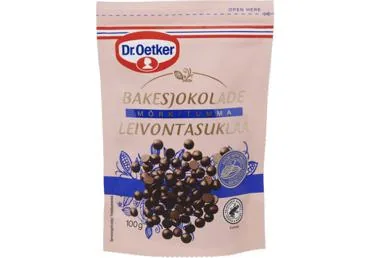 MELNĀS ŠOKOLĀDES PILIENIŅI GLAZĒŠANAI DR. OETKER 100G