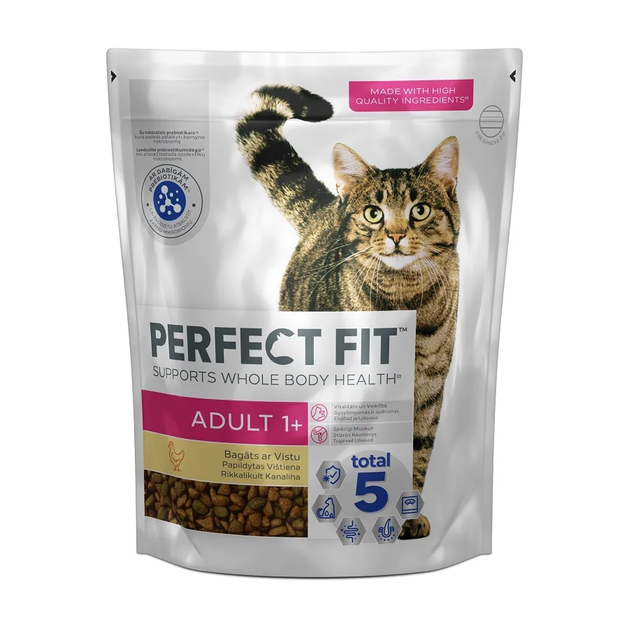 SAUSĀ BARĪBA KAĶIEM PERFECT FIT DRY CHICKEN 750G