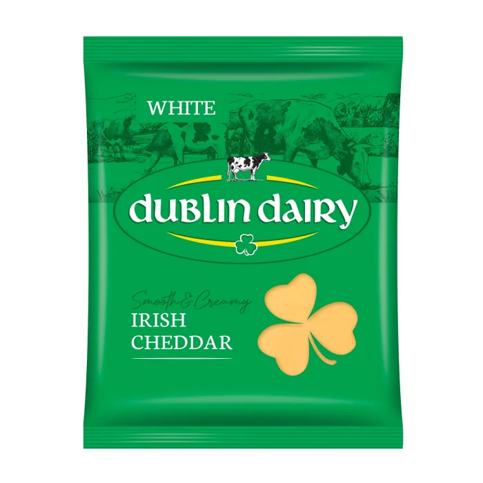 SIERS DUBLIN DAIRY ČEDARAS ĪRU BALTAIS ŠĶĒLĒS 150G