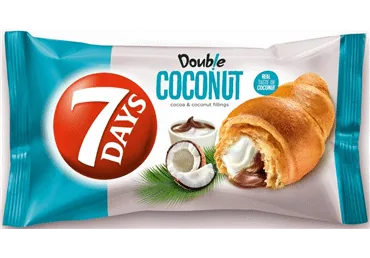 KRUASĀNS 7DAYS DOUBLE KOKOSRIEKSTU-KAKAO 60G