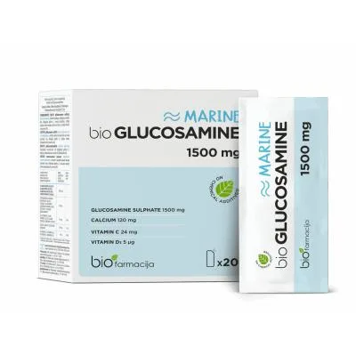 Biofarmacija Glucosamine Marine 15000 mg pulveris N20