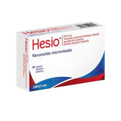 Hesio 500 mg apvalkotās tabletes N30