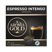 KAFIJAS KAPSULAS AROMA GOLD ESPRESSO INTENSO 128G