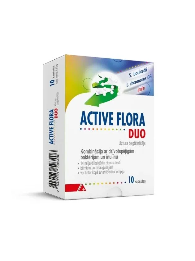 Active flora duo kapsulas, 10 gb.