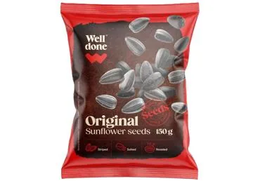 SAULESPUĶU SĒKLAS WELL DONE SĀLĪTAS 150G
