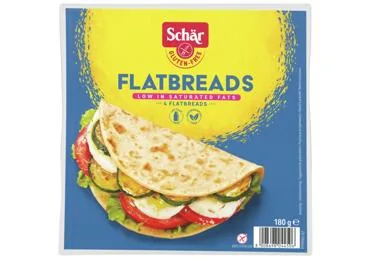 BEZGLUTĒNA MAIZĪTES FLATBREAD SCHAR 180G