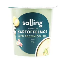 KARTUPEĻU BIEZENIS SALLING AR BEKONU UN SĪPOLIEM 51G