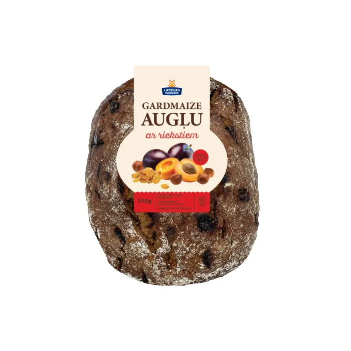 AUGĻU MAIZE GARDMAIZE AR RIEKSTIEM 500G