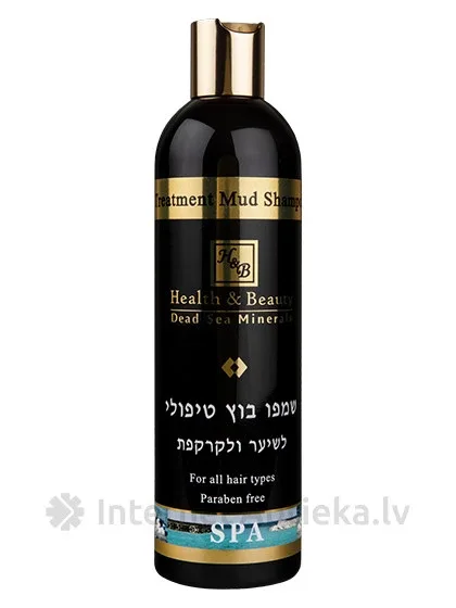 H&B šampūns matiem ar ārstnieciskajiem dubļiem, 400 ml