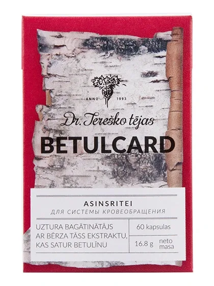 Betulcard, 60 kapsulas