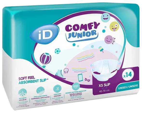 Id Comfy Junior XS slip 40-70 cm autiņbiksītes, 14 gab.