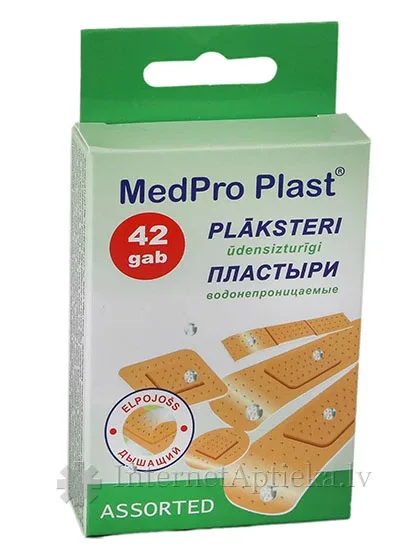 Medpro Asorti - ūdensizturīgi plāksteri, 42 gb.