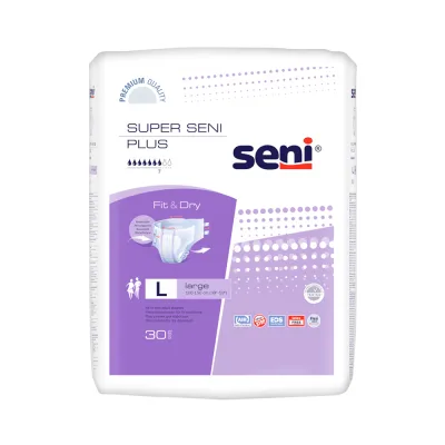 Super Seni Plus подгузники для взрослых, размер L, 30 шт.