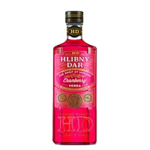 Водка Hlibny Dar с ароматом клюквы 37,5%, 0,75 л