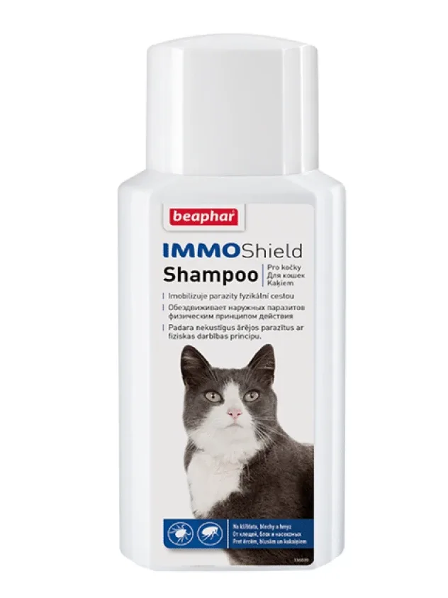 Beaphar Immo Shield šampūns pret blusām un ērcēm kaķiem, 200 ml