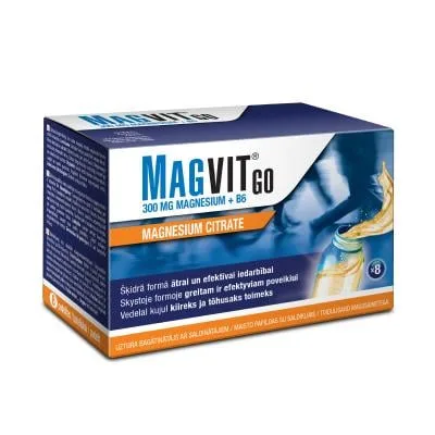 Magvit Go Magnija citrāts 300 mg šķidrums 30 ml N8