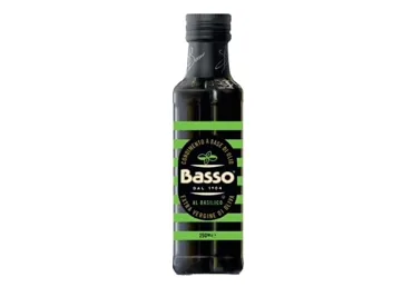 OLĪVEĻĻA EXTRA VIRGIN BASSO AR BAZILIKU 250ML