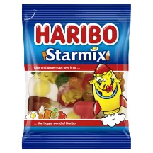 ŽELEJKONFEKTES HARIBO STARMIX AR DAŽĀDU AUGĻU UN KOLAS GARŠU 100G