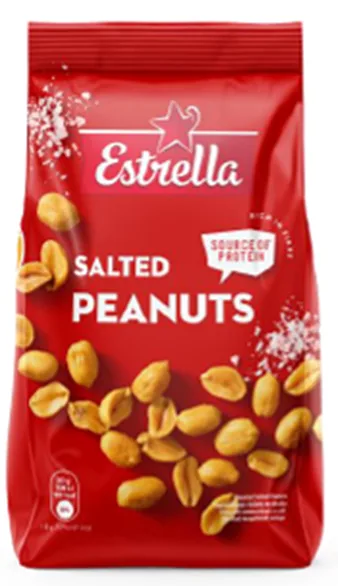 ESTRELLA GRAUZDĒTI ZEMESRIEKSTI AR SĀLI 240 G