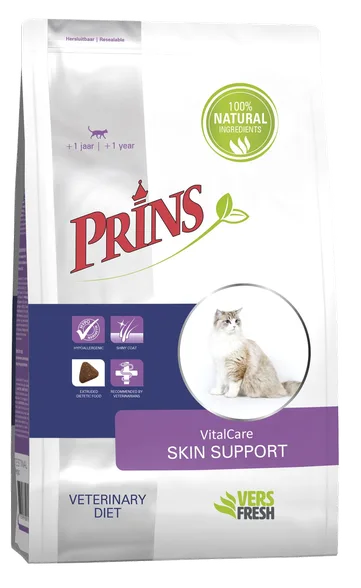 Prins Vitalcare Diet Skin support sausā barība, 5 kg