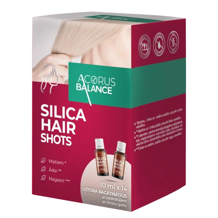 Acorus Balance Silicia Hair shots, 14 x 10 ml