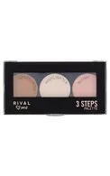 RIVAL LOVES ME 3 STEPS KONTURĒŠANAS PALETE, 3 TOŅI
