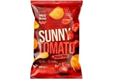 KARTUPEĻU ČIPSI TOMĀTU WELL DONE 180G