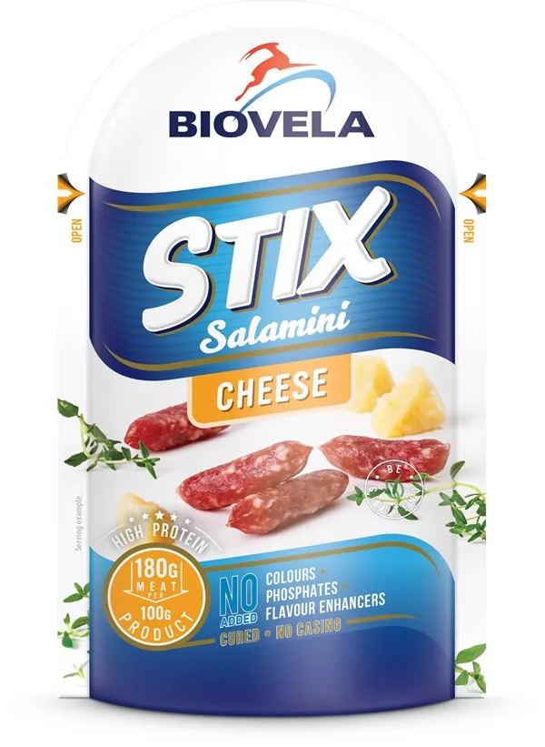 STIX SALAMINI BIOVELA, AR SIERU, 80G