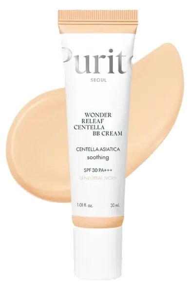 Purito Wonder Releaf Centella BB cream #13 neutral ivory SPF30 sejas krēms, 30 ml