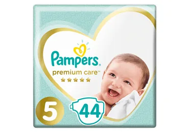 AUTIŅBIKSĪTES PAMPERS PREMIUM CARE, VALUE PACK,  S5 11-16KG 44 GAB.