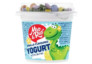 JOGURTS MIO&RIO VANIĻAS AR DRAŽEJĀM 3,8% 135G
