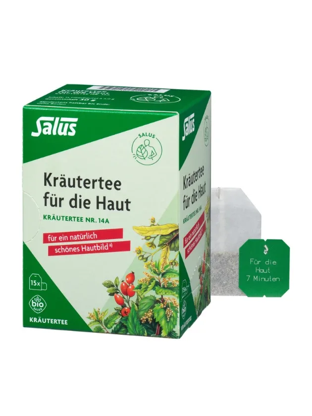 Salus Krautertee Nr.14A zāļu tēja ādai, 15 paciņas