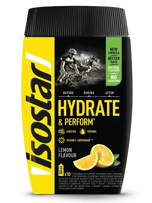 Isostar pulveris hydrate & perform lemon, 400 g