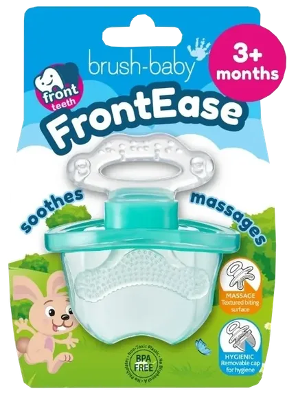 Brush Baby Frontease, zaļš, no 3 mēnešiem zobgrauznis, 1 gab.