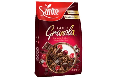 GRANOLA SANTE GOLD ŠOKOLĀDE AR KIRŠIEM 300G
